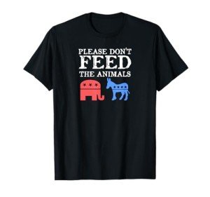 Retro Don't Feed the Animals Libertarian T-Shirt