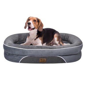 Orthopedic Waterproof Large Dog Bed with Bolsters