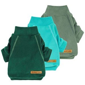 Fleece Dog Sweater 3-Pack for Small Dogs