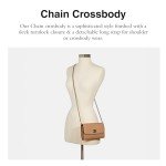 Coach Signature Leather Chain Crossbody Bag