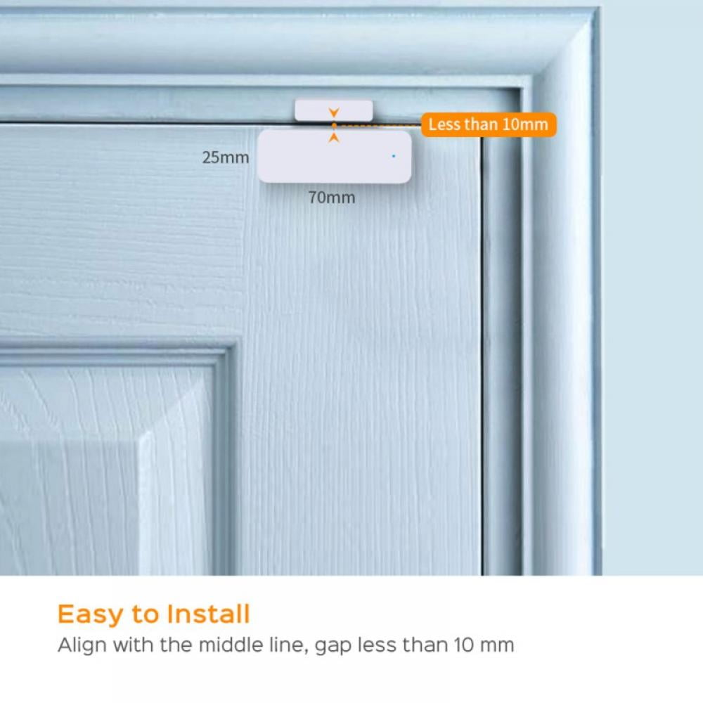 Smart WiFi Door Sensor Compatible with Alexa/Google - 2 Pack