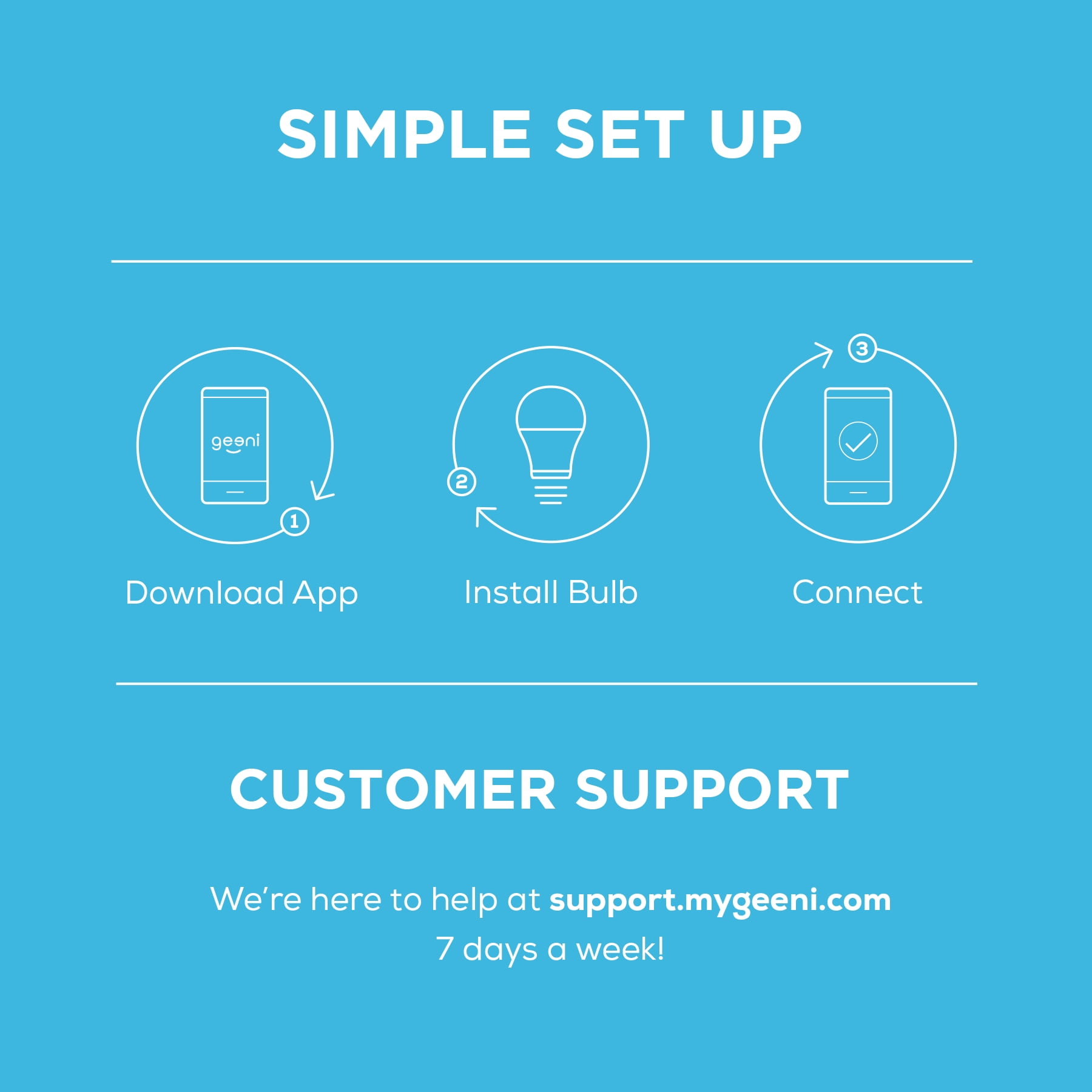 4-Pack Merkury Smart Wi-Fi Color Bulbs