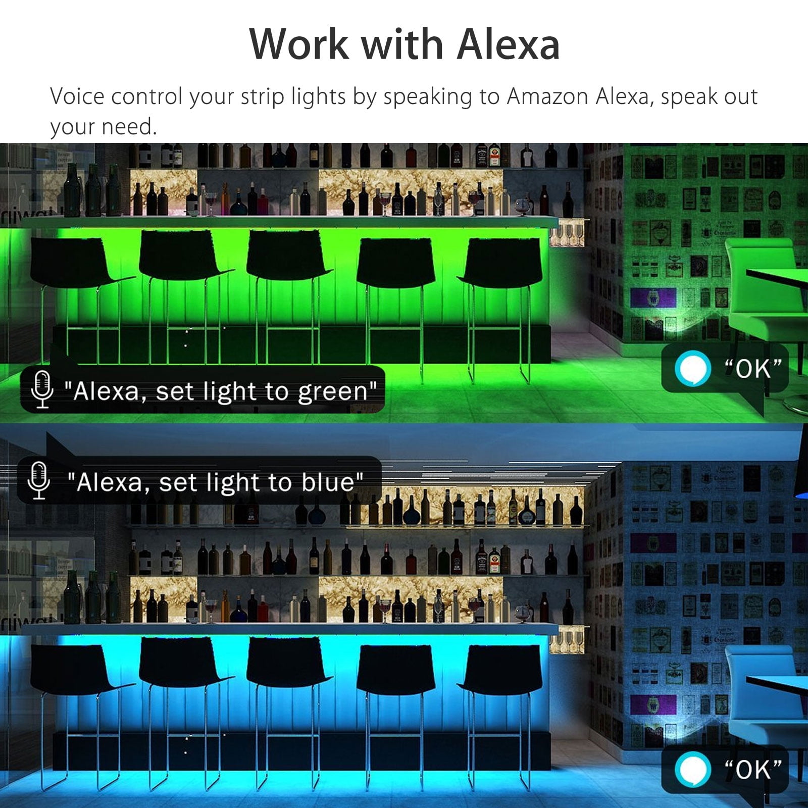 Smart WiFi RGB LED Light Strip Kit