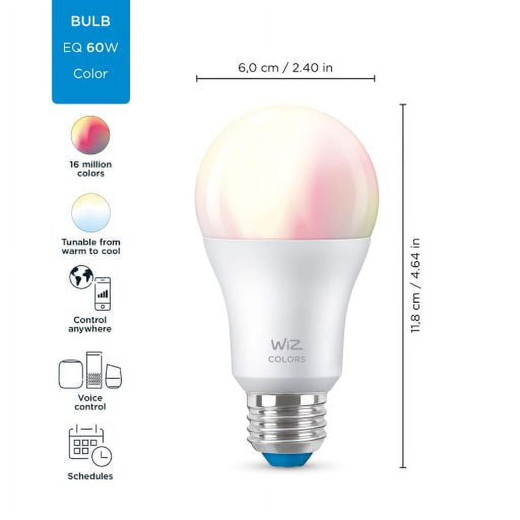 Smart Wi-Fi LED Light Bulb Set - 4 Pack