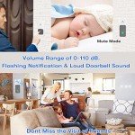 Wireless Long Range Doorbell with Chime and Button