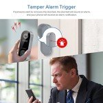 Wireless Smart Video Doorbell Camera with Chime