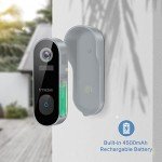 Wireless Smart Video Doorbell Camera with Chime