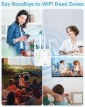 Long Range WiFi Extender Signal Booster 1200Mbps