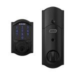 Schlage Camelot Smart Deadbolt with Alarm - Matte Black