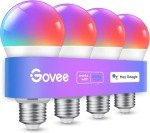 Govee Smart LED Light Bulbs, 4 Pack, Color Changing