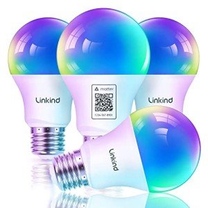 Smart Color Changing WiFi Light Bulbs - 4 Pack