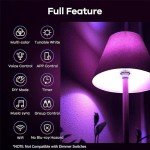 Smart Color Changing WiFi Light Bulbs - 4 Pack