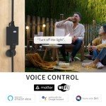 Minoston Heavy Duty Outdoor Smart WiFi Plug