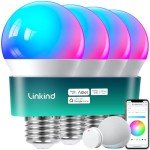 Linkind Smart Light Bulbs with Remote Control - 4 Pack