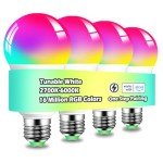 MELPO Color Changing Smart Light Bulbs, 1300LM