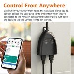 Smart Outdoor Plug Compatible with Alexa - Black
