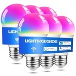 Smart WiFi Light Bulbs - 6 Pack, Alexa Compatible