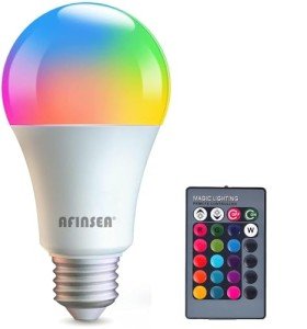 AFINSEA Dimmable RGB Color Changing Light Bulbs