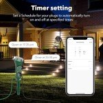 HBN Waterproof Outdoor Smart Plug with Timer