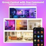 Color Changing Smart Light Bulbs with Remote - 6 Pack