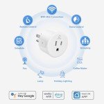 EIGHTREE Smart Plug 4-Pack with Alexa & Google Home
