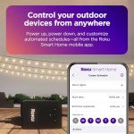 Roku Outdoor Smart Plug - Weather-Resistant WiFi Control