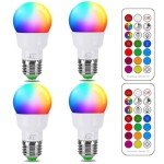 iLC RGBW Color Changing LED Light Bulbs (4 Pack)