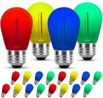 16-Pack Multi-Color Edison LED String Bulbs