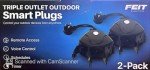 Feit Electric Outdoor Smart Plugs, 2-Pack