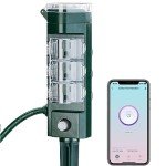 HBN WiFi Outdoor Smart Plug with 6 Outlets