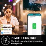 WiFi Outdoor Smart Plug - Works with HomeKit & Alexa