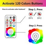 Color Changing LED Bulbs with Remote Control (2 Pack)