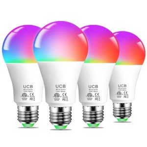 UCB Smart Color Changing Light Bulbs, 4Pack