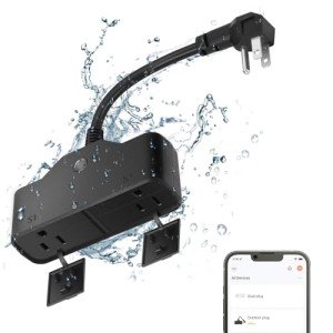 Waterproof Outdoor Smart Plug with Remote Control