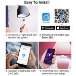 BtcLink Color Changing Smart Light Bulbs - 2 Pack