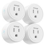 GHome 15A WiFi Smart Plugs - 4 Pack