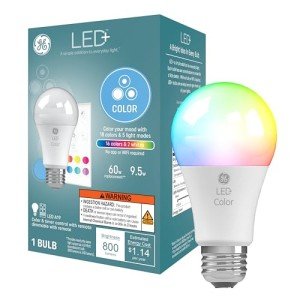 GE LED+ Color Changing Light Bulb with Remote