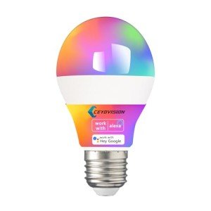 Smart RGBW Light Bulbs, Dimmable, Alexa Compatible