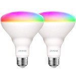 ANWIO RGB Smart Bulb with WiFi - 2 Pack