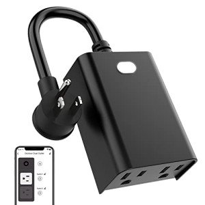 WiFi Outdoor Smart Plug with Voice Control