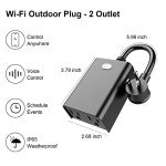 WiFi Outdoor Smart Plug with Voice Control