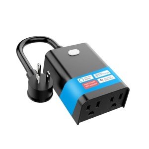 Outdoor Smart Plug with Dual Outlets, WiFi Enabled