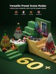 Smart RGBIC Christmas Tree Lights with Voice Control