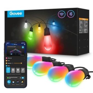 Govee 96ft Smart Outdoor String Lights with Alexa
