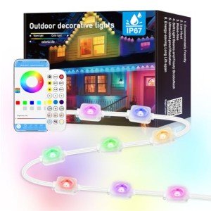 Smart RGB Outdoor Lights with App Control - 100FT