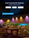 Govee Smart Multicolor Outdoor Deck Lights - 12 Pack