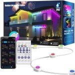 Smart RGB Outdoor Lights with APP Control, 50ft