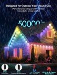 APPECK 100ft Smart Outdoor Lights with 72 LEDs
