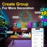 Smart WiFi Color Changing Christmas Lights - 262FT