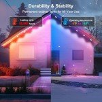 Smart Permanent 50ft Christmas Outdoor LED Lights